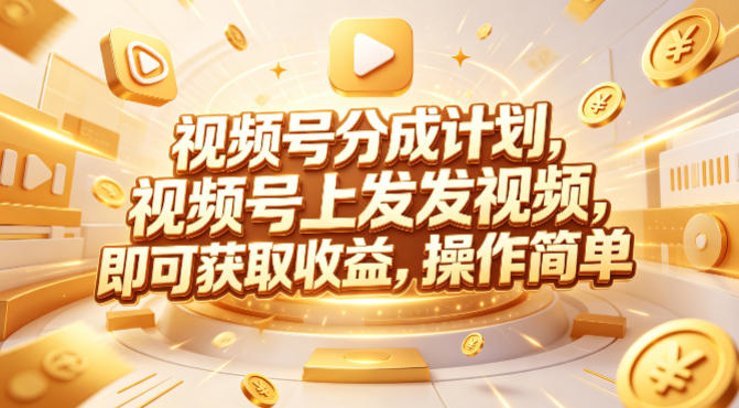视频号分成计划，599元众筹的Red团队课程，视频号上发发视频，即可获取收益，操作简单-洛柒笔记