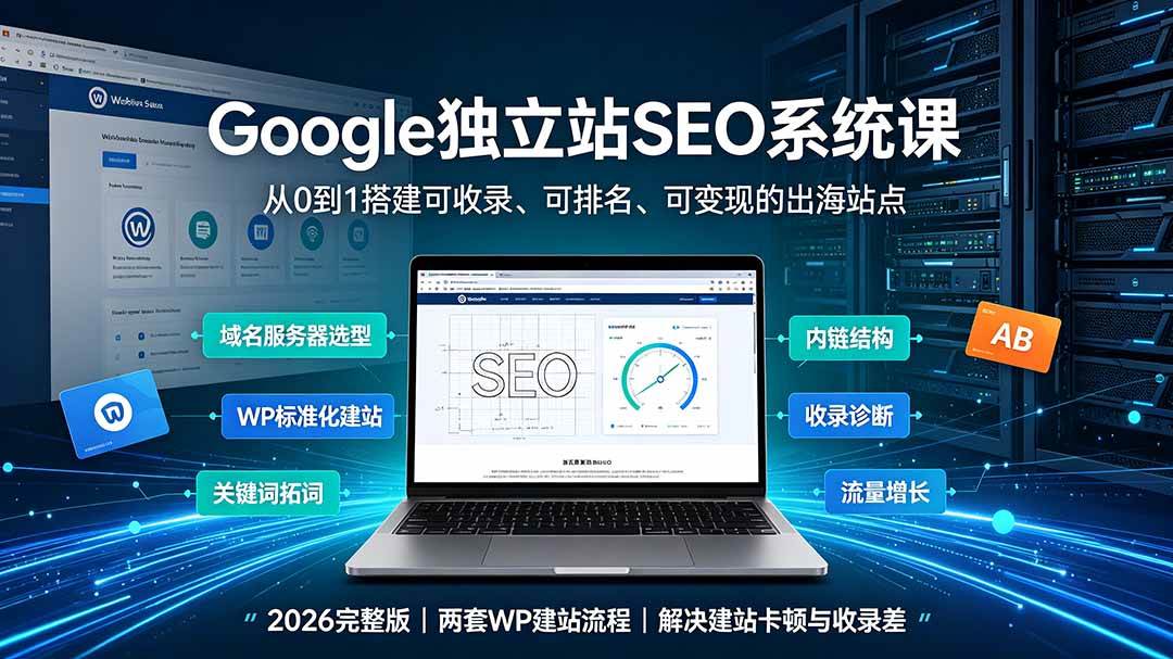 (19426期)Google独立站SEO-7月系统课:出海基建×WordPress建站×AI内容生产×站内外优化×Search Console×AdSense变现-洛柒笔记 (19426期)Google独立站SEO-7月系统课:出海基建×WordPress建站×AI内容生产×站内外优化×Search Console×AdSense变现-洛柒笔记