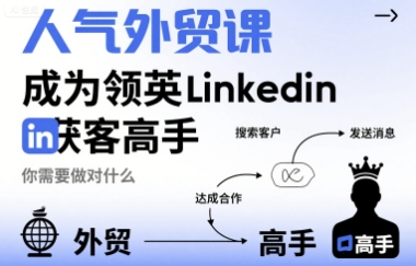 人气外贸课-成为领英Linkedin获客高手，你需要做对什么-洛柒笔记
