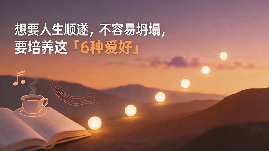 （19638期）付费文章：想要人生顺遂，不容易坍塌，要培养这6种爱好-洛柒笔记