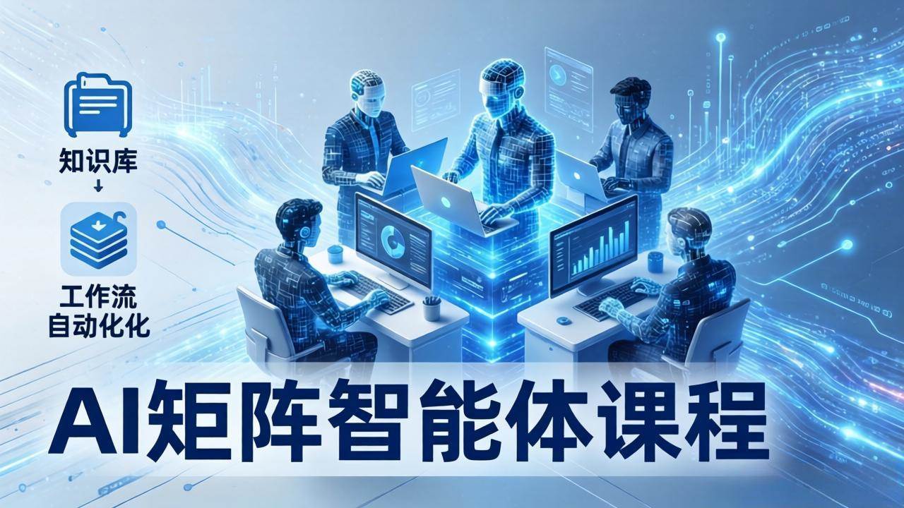 （17759期）AI矩阵智能体实战：100个数字员工批量生产内容，文本知识库+工作流自动化全搞定-洛柒笔记