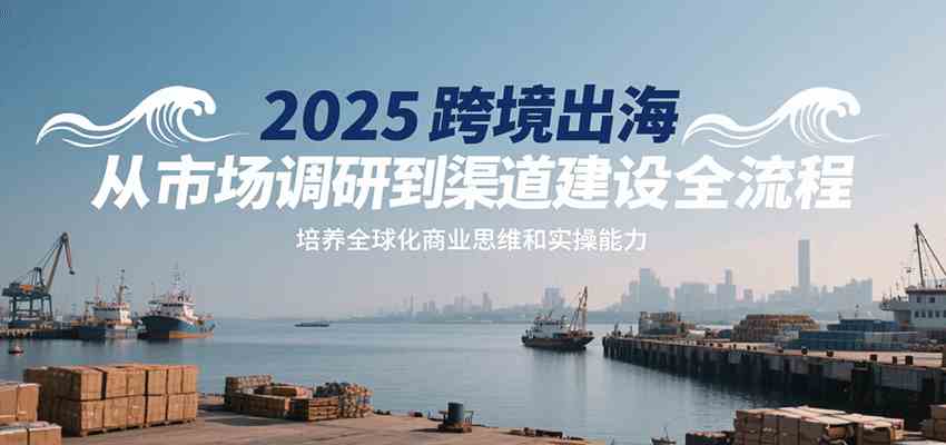 2025跨境出海从市场调研到渠道建设全流程，培养全球化商业思维和实操能力-洛柒笔记