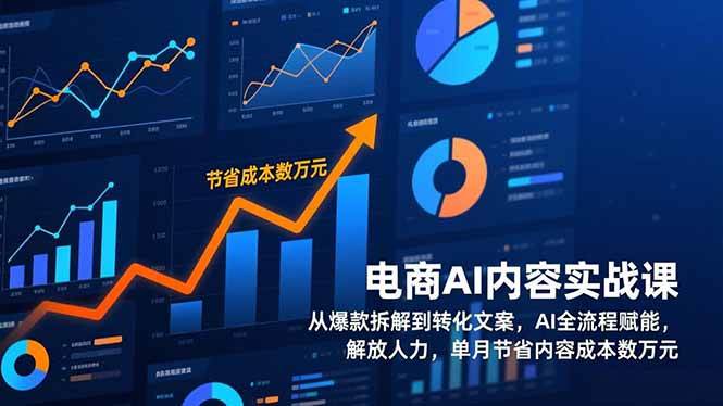 （17061期）电商AI内容实战课，从爆款拆解到转化文案，AI全流程赋能，解放人力，单月节省内容成本数万元-洛柒笔记