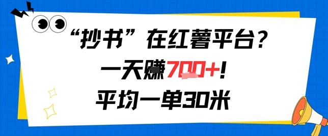 抄书在红薯平台？一天挣几张，平均一单30米，有手就行，新手小白不二之选！-洛柒笔记