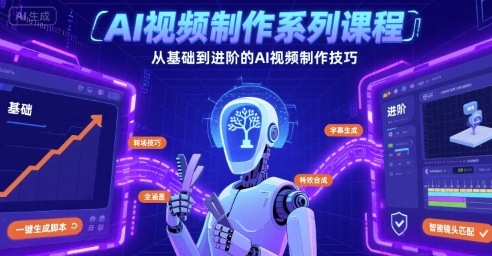 AI视频制作系列课程，从基础到进阶的AI视频制作技巧全涵盖-洛柒笔记