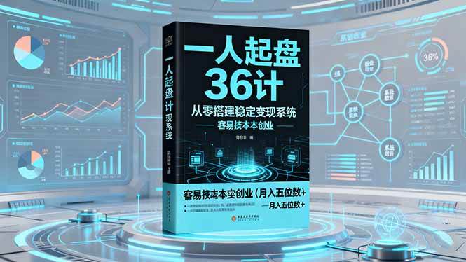 （16408期）一人起盘36计：从零搭建稳定变现系统，实现低成本创业，月入五位数+-洛柒笔记