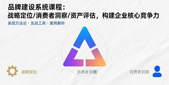 品牌建设系统课程：战略定位/消费者洞察/资产评估，构建企业核心竞争力-洛柒笔记