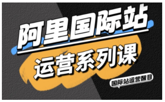 阿里国际站运营系列课，涵盖精准引流、直通车与全站推实战SOP，搭配AI效率工具包与高阶增长玩法-洛柒笔记