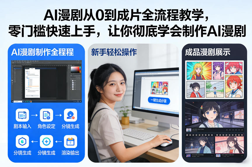 AI漫剧从0到成片全流程教学，零门槛快速上手，让你彻底学会制作AI漫剧【保姆级教程】-洛柒笔记