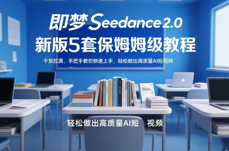 即梦Seedance2.0新版5套保姆级教程，干货拉满，手把手教你快速上手，轻松做出高质量AI短视频-洛柒笔记