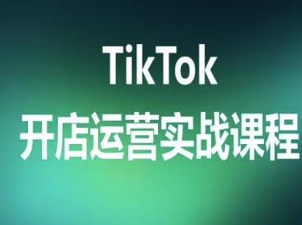 TikTok开店运营实战课程，TK跨境电商实操全流程-洛柒笔记
